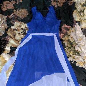 High-Low Blue Dress